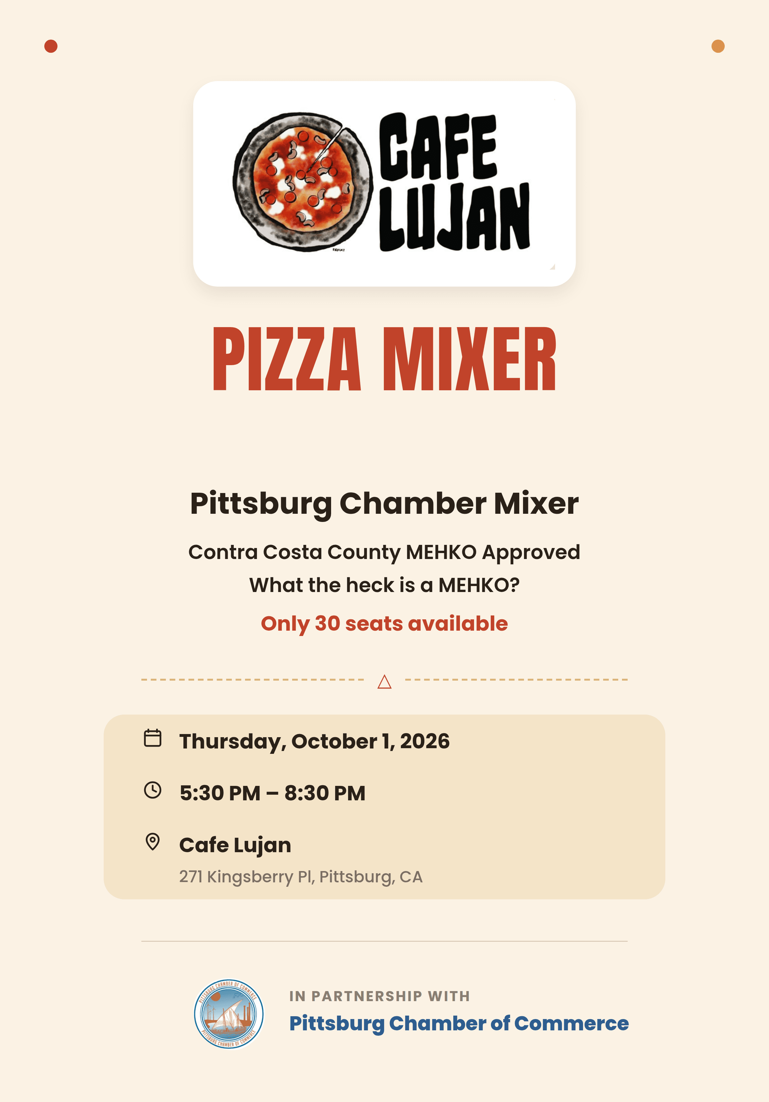 Cafe Lujan Pittsburg Chamber Mixer