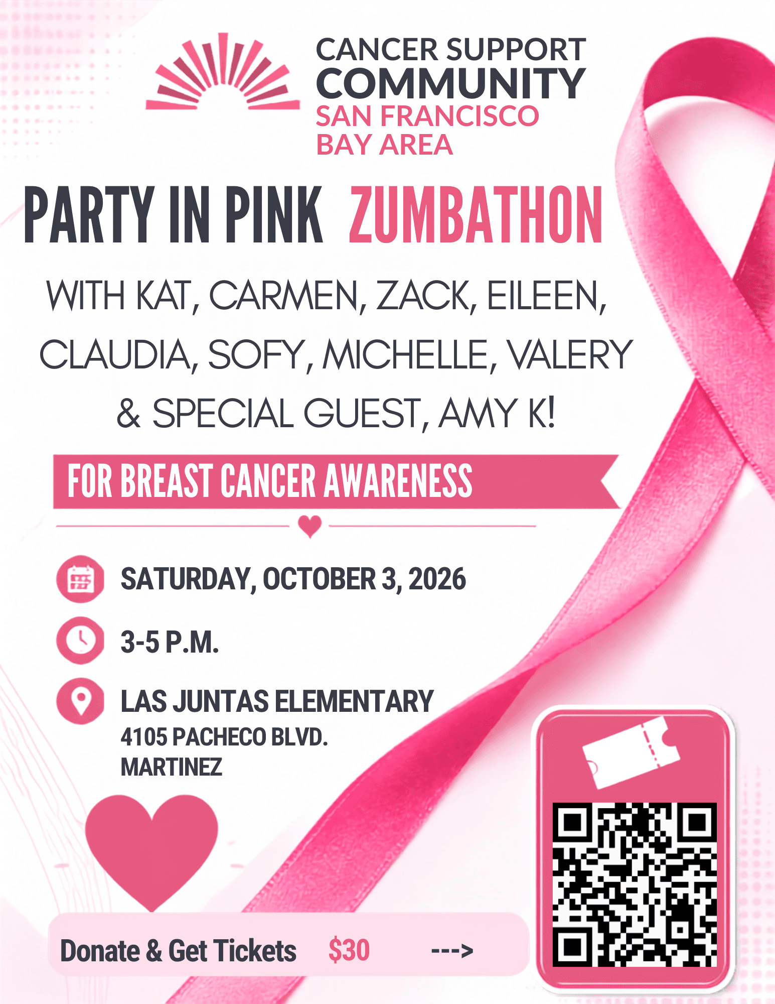 Cancer Support Community - Party in Pink Zumbathon